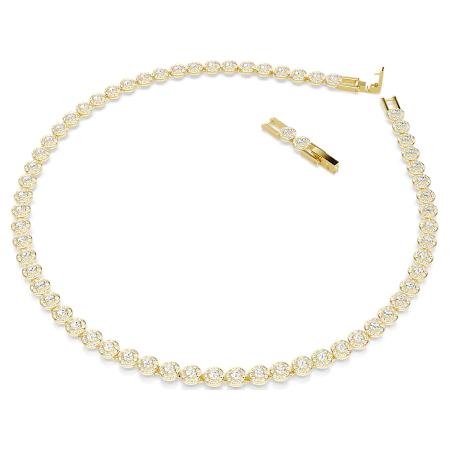 Parures Swarovski Set Una Angelic Taglio Round, Bianco, Placcato color oro