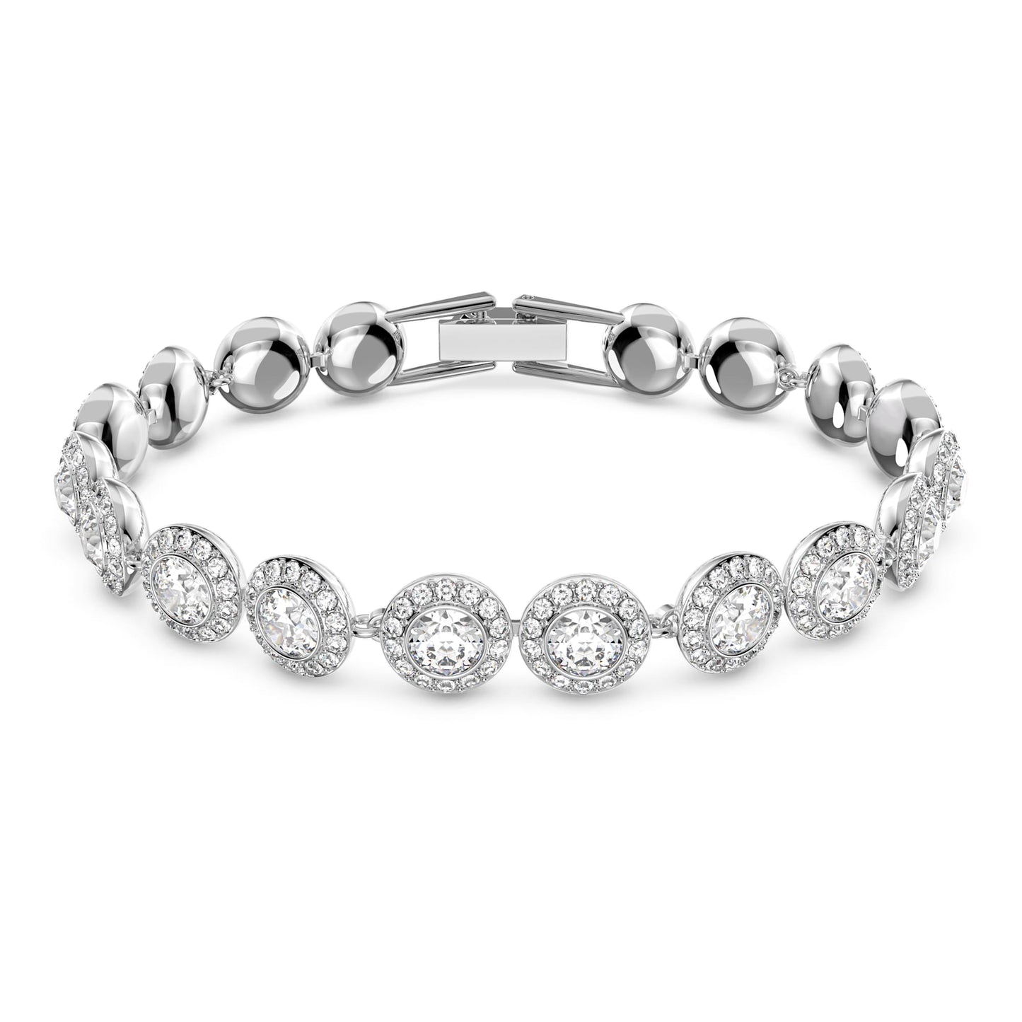 Parures Swarovski Set Una Angelic Taglio Round, Bianco, Placcato rodio