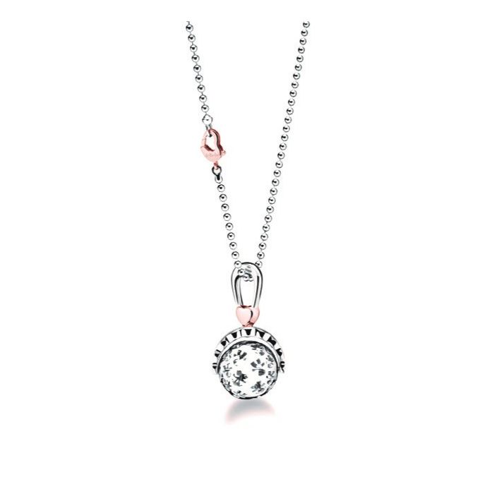 Collana Lebebé Suonamore Argento Pendente Sonaglino Traforato Bimbi e Cuori