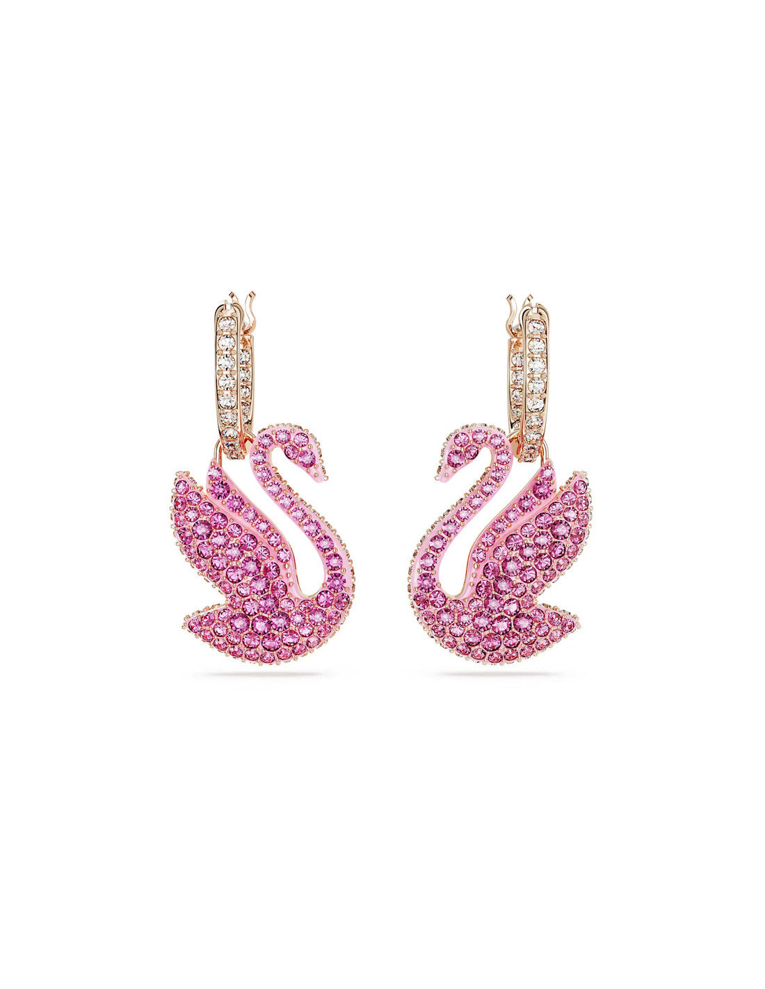 Orecchini Pendenti Swarovski Swan Pink
