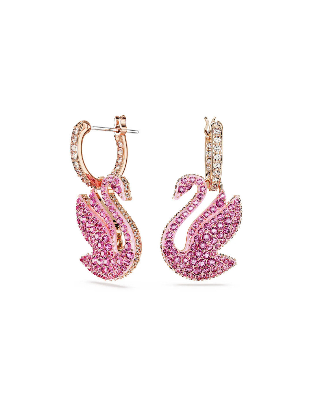 Orecchini Pendenti Swarovski Swan Pink