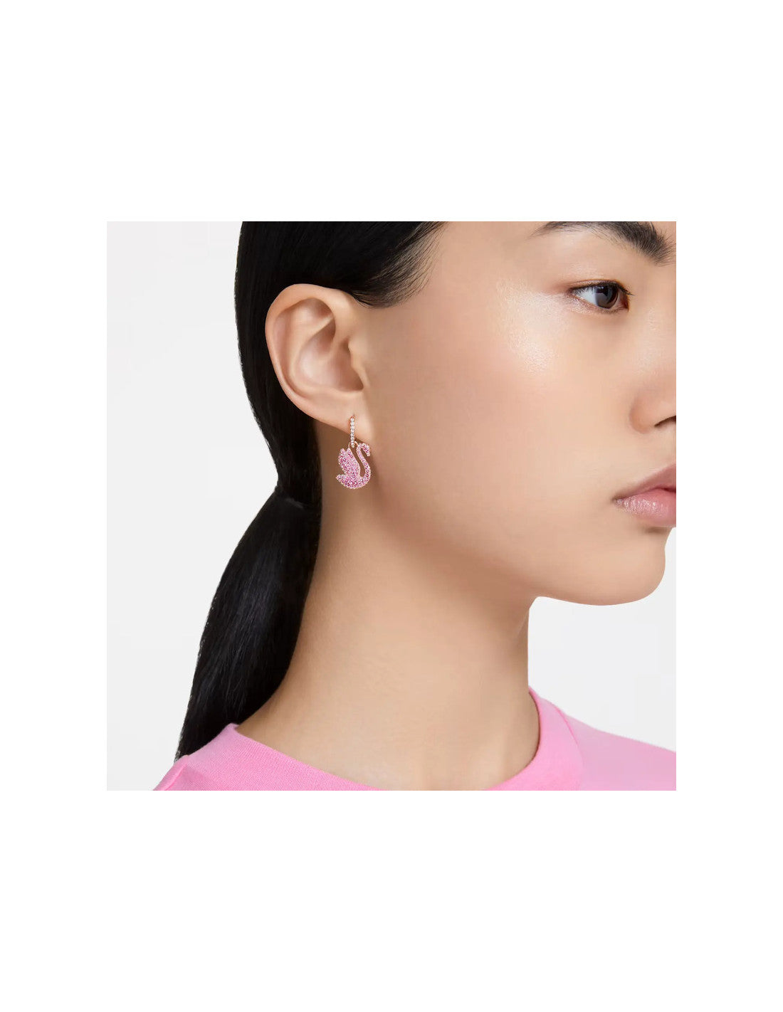 Orecchini Pendenti Swarovski Swan Pink