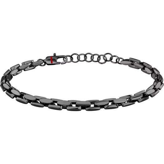 Bracciale Uomo Sector Basic Catena Pvd Nero