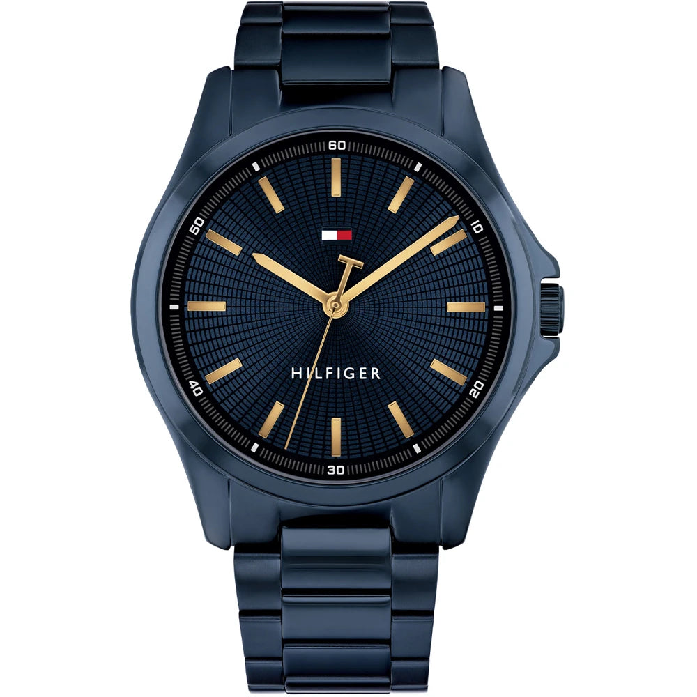 Orologio Tommy Hilfiger Bruce 42 mm Pvd Blu Braccialato