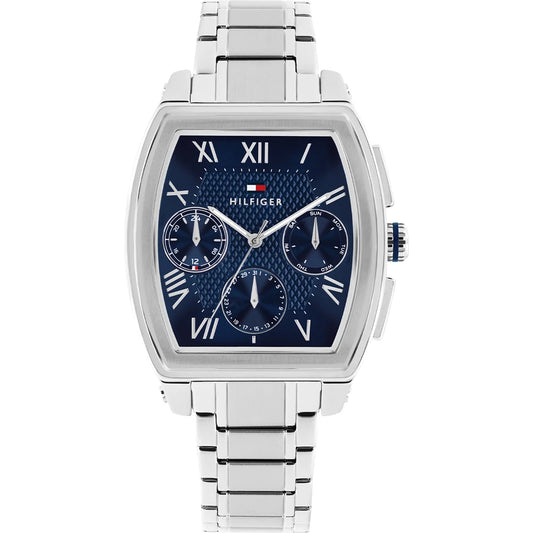 Orologio Tommy Hilfiger Oxford Multifunzione Tonneau 36 mm Acciaio Braccialato Blu