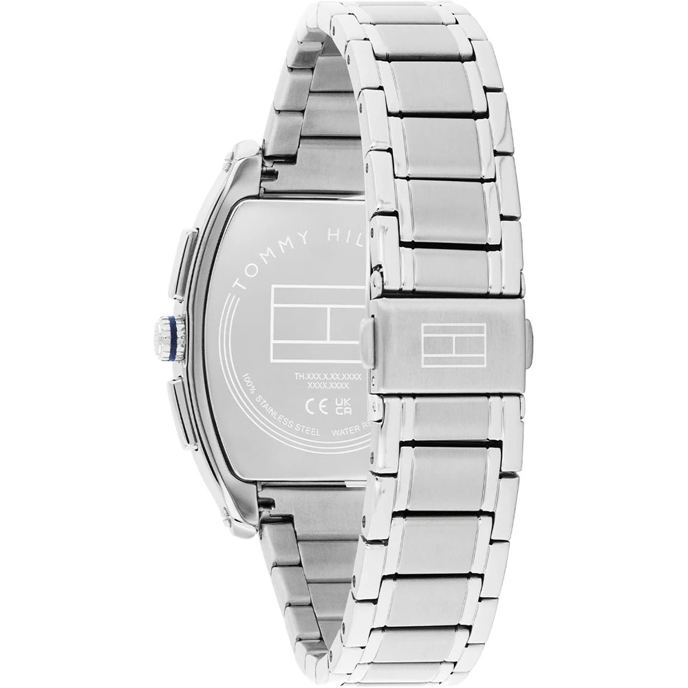 Orologio Tommy Hilfiger Oxford Multifunzione Tonneau 36 mm Acciaio Braccialato Blu
