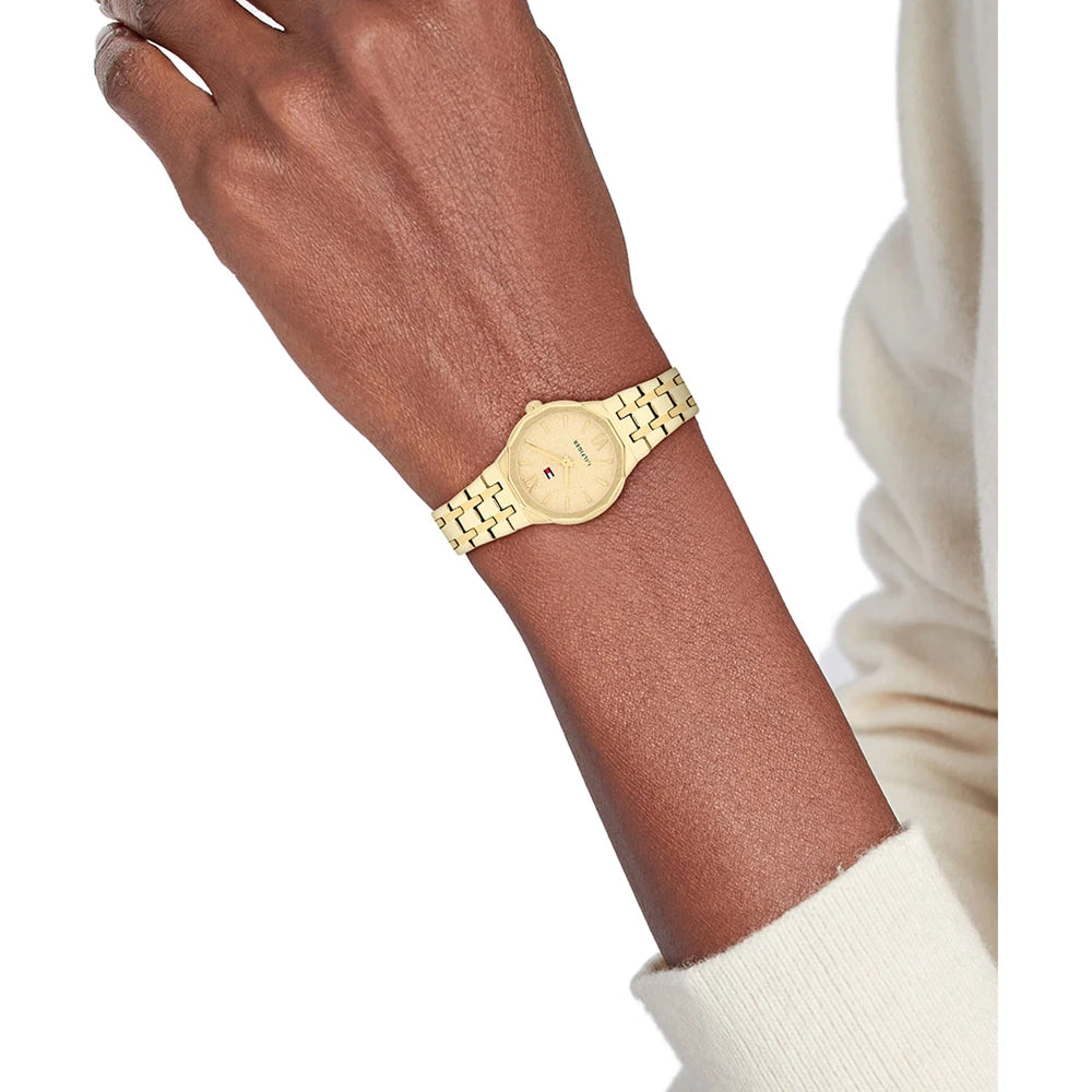Orologio Tommy Hilfiger Mackz Lady 25 mm Pvd Oro Braccialato