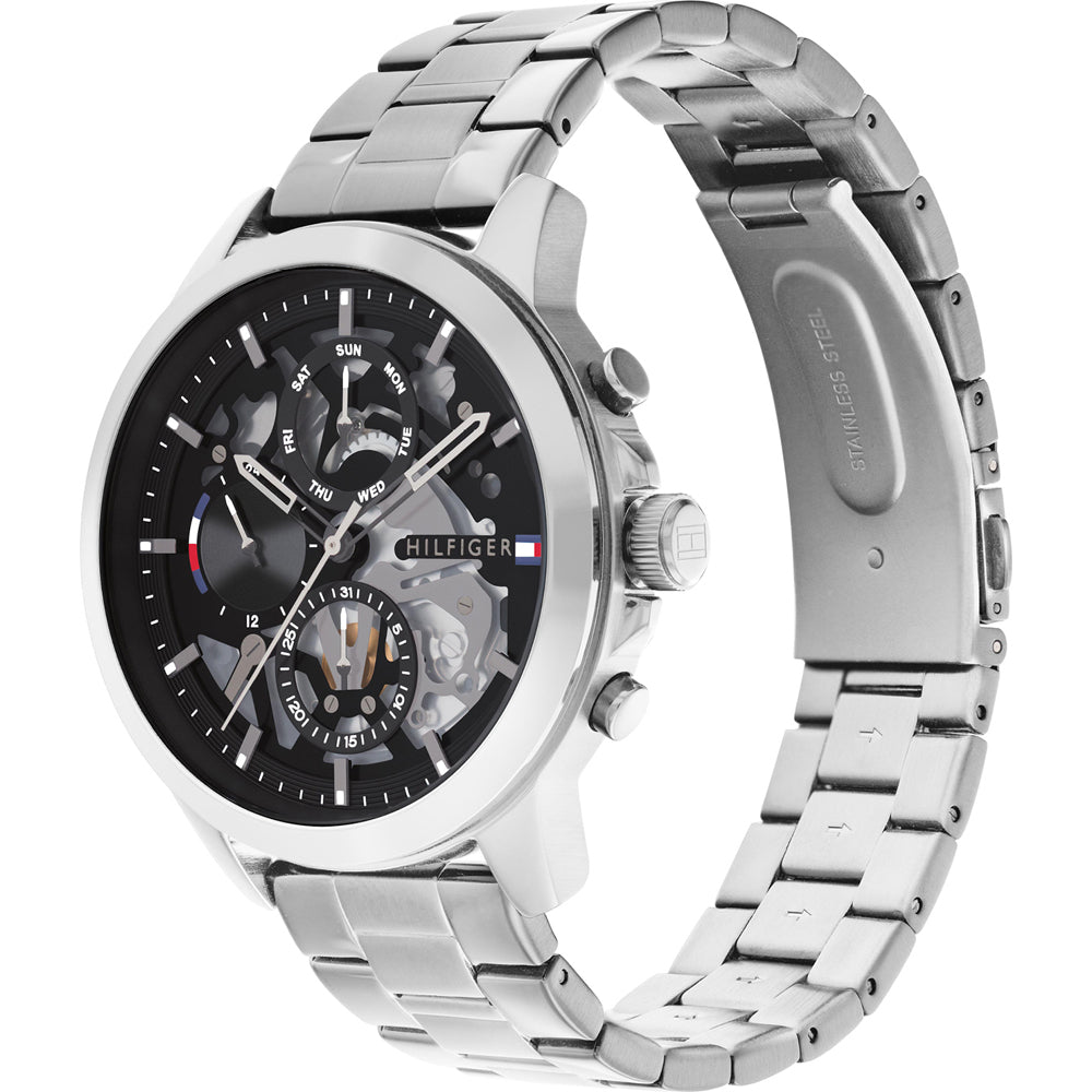 Orologio Tommy Hilfiger Henry Multifunzione 44 mm Acciaio Braccialato