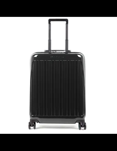 Trolley Piquadro Rigido Small 4 Ruote In Policarbonato Nero