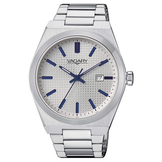 Orologio Vagary Timeless Gent 40 mm Bianco Indici Blu
