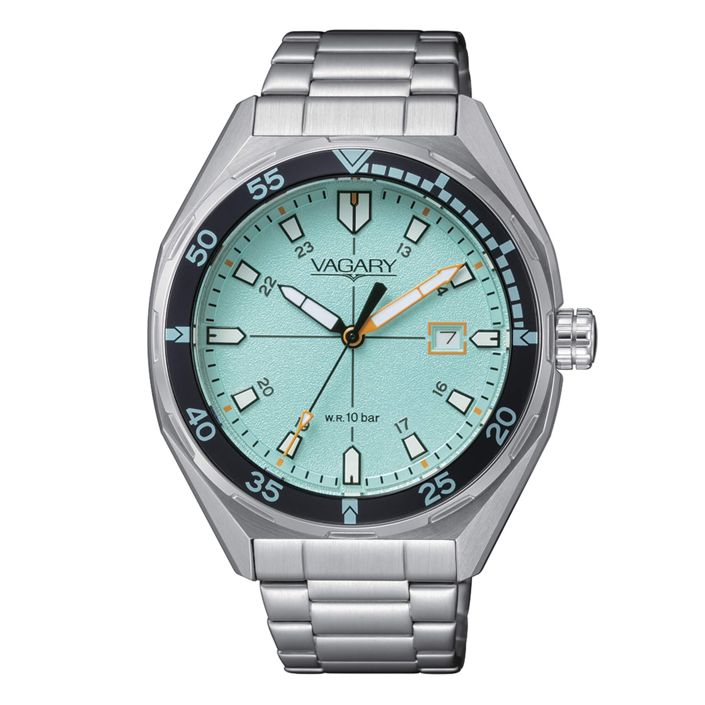 Orologio Vagary Aqua39 41 mm Acciaio Braccialato Tiffany