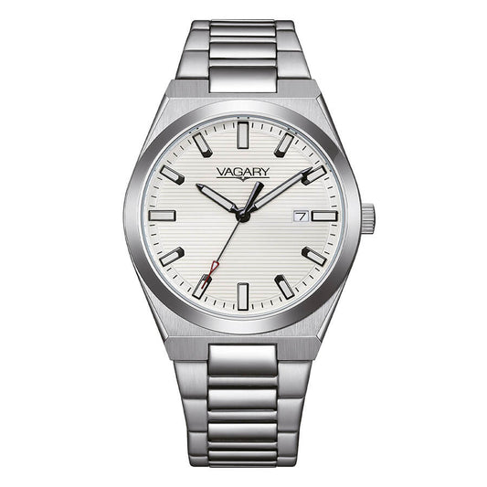 Orologio Vagary Timeless 38 Mm Acciaio Braccialato Bianco