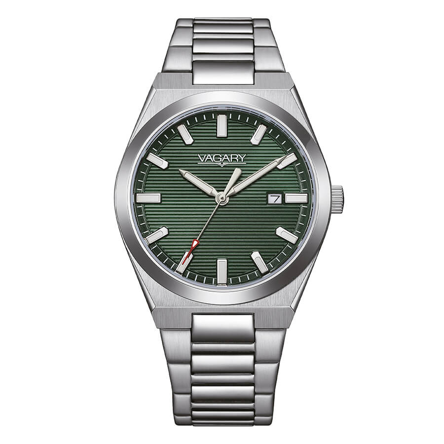 Orologio Vagary Timeless 38 Mm Acciaio Braccialato Verde