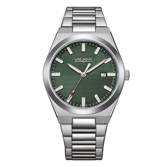 Orologio Vagary Timeless 38 Mm Acciaio Braccialato Verde