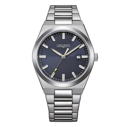 Orologio Vagary Timeless 38 Mm Acciaio Braccialato Blu