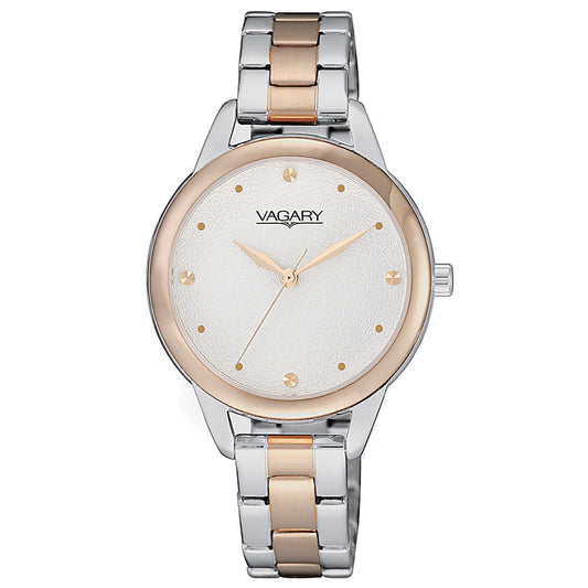 Orologio Vagary Flair Lady 31 mm Bianco Pvd Oro Rosa