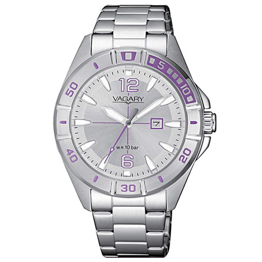 Orologio Vagary Aqua 39 Lady 35 mm Silver e Rosa