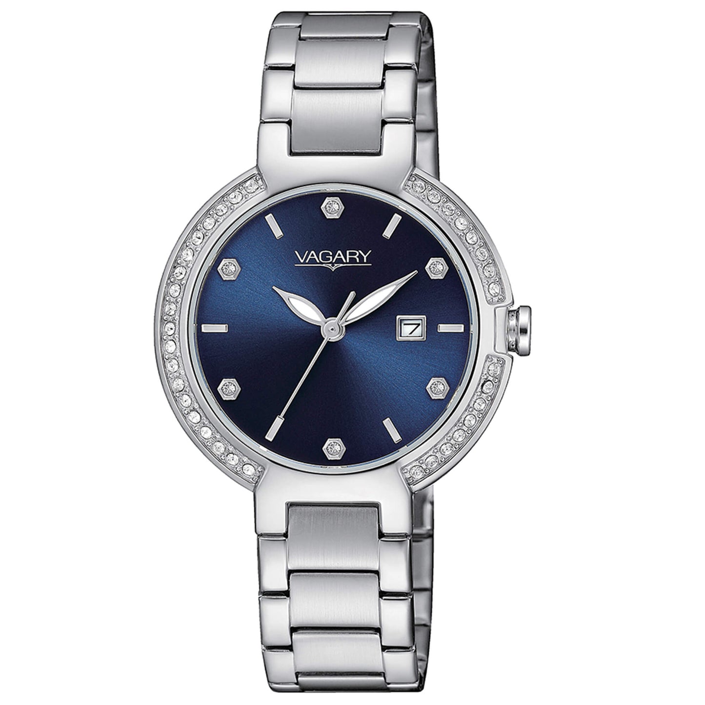 Orologio Vagary Flair Lady 32 mm Blu Indici Silver/Strass