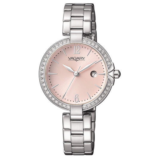 Orologio Vagary Flair Lady 30 mm Braccialato Rosa con Cristalli