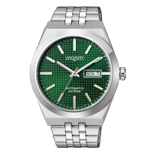 Orologio Vagary G.matic 101 Automatico 40 mm Acciaio Braccialato Verde