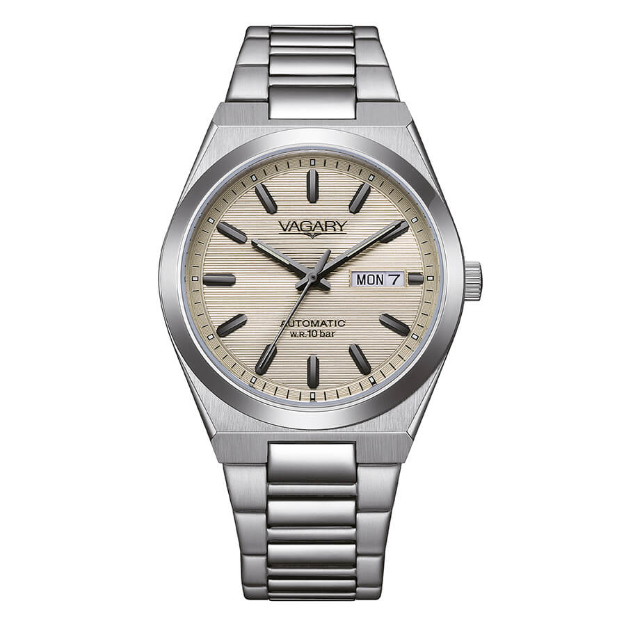 Orologio Vagary Timeless G.matic 101 Automatico 38 Mm Acciaio Braccialato Chamapagne
