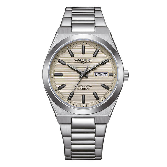 Orologio Vagary Timeless G.matic 101 Automatico 38 Mm Acciaio Braccialato Chamapagne