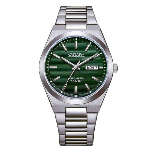 Orologio Vagary Timeless G.matic 101 Automatico 38 Mm Acciaio Braccialato Quadrante Verde