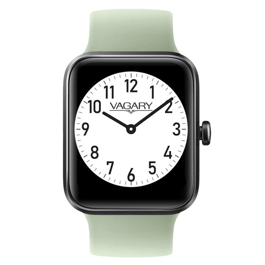Orologio Vagary Smartwatch Digitale 34 mm Nero Cinturino Silicone Verde