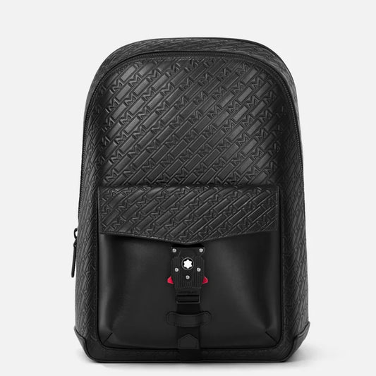 Zaini Montblanc Meisterstuck M Gram Zaino In Pelle Nero