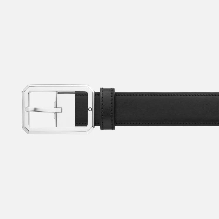 Cinture Montblanc Belt-Octagonal Cintura Pelle Nera / Marrone