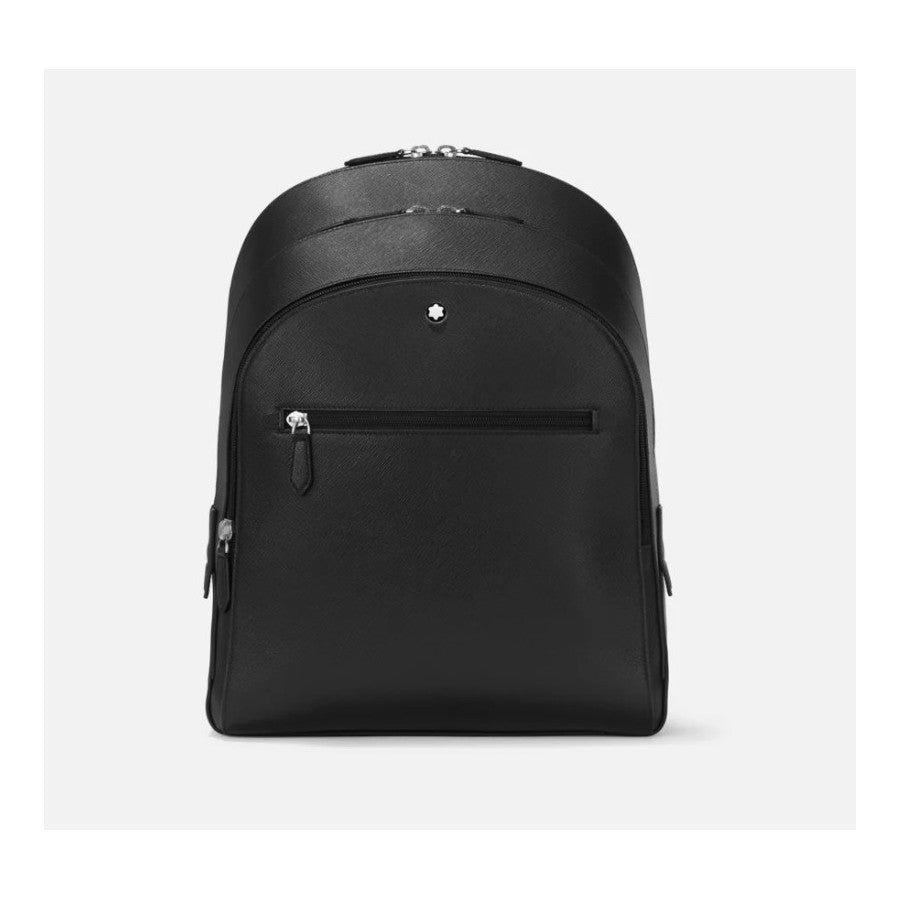 Zaini Montblanc Sartorial Zaino Medio 3 Scomparti Pelle Nero