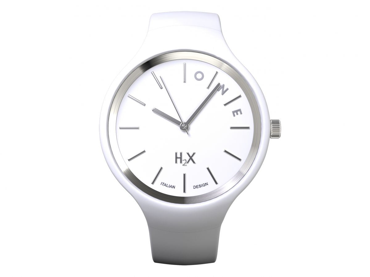 Orologio H2X One Gent Silicone Bianco