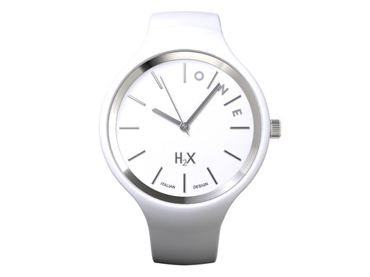 Orologio H2X One Gent Silicone Bianco