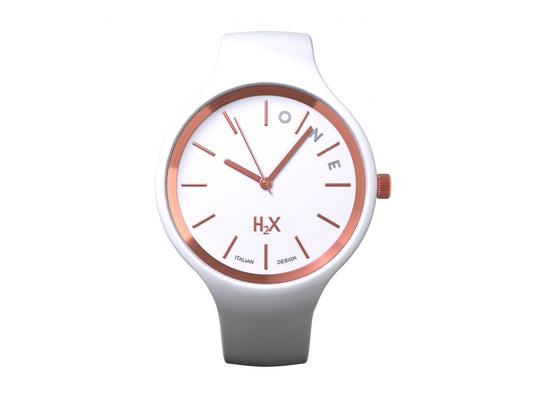 Orologio H2X One Unisex Silicone Bianco