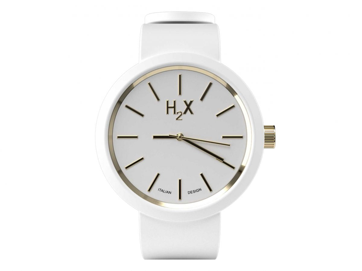 Orologio H2X New One Unisex Silicone Bianco