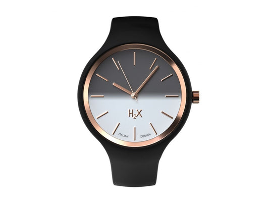 Orologio H2X One Unisex Silicone Nero