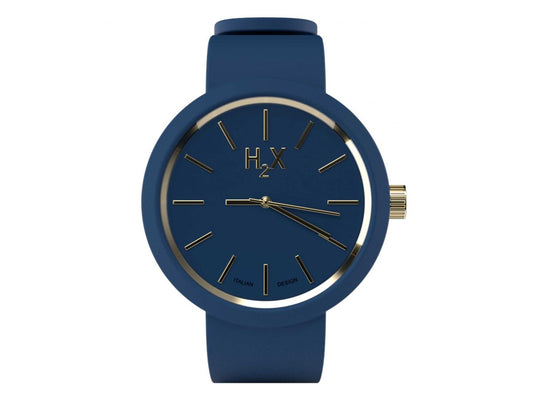 Orologio H2X New One Unisex Silicone Blu Notte