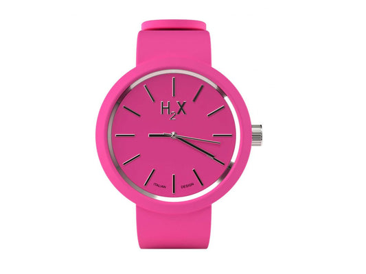 Orologio H2X New One Lady Silicone Rosa